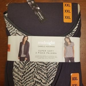 Carole hochman 3pc pj set midnight